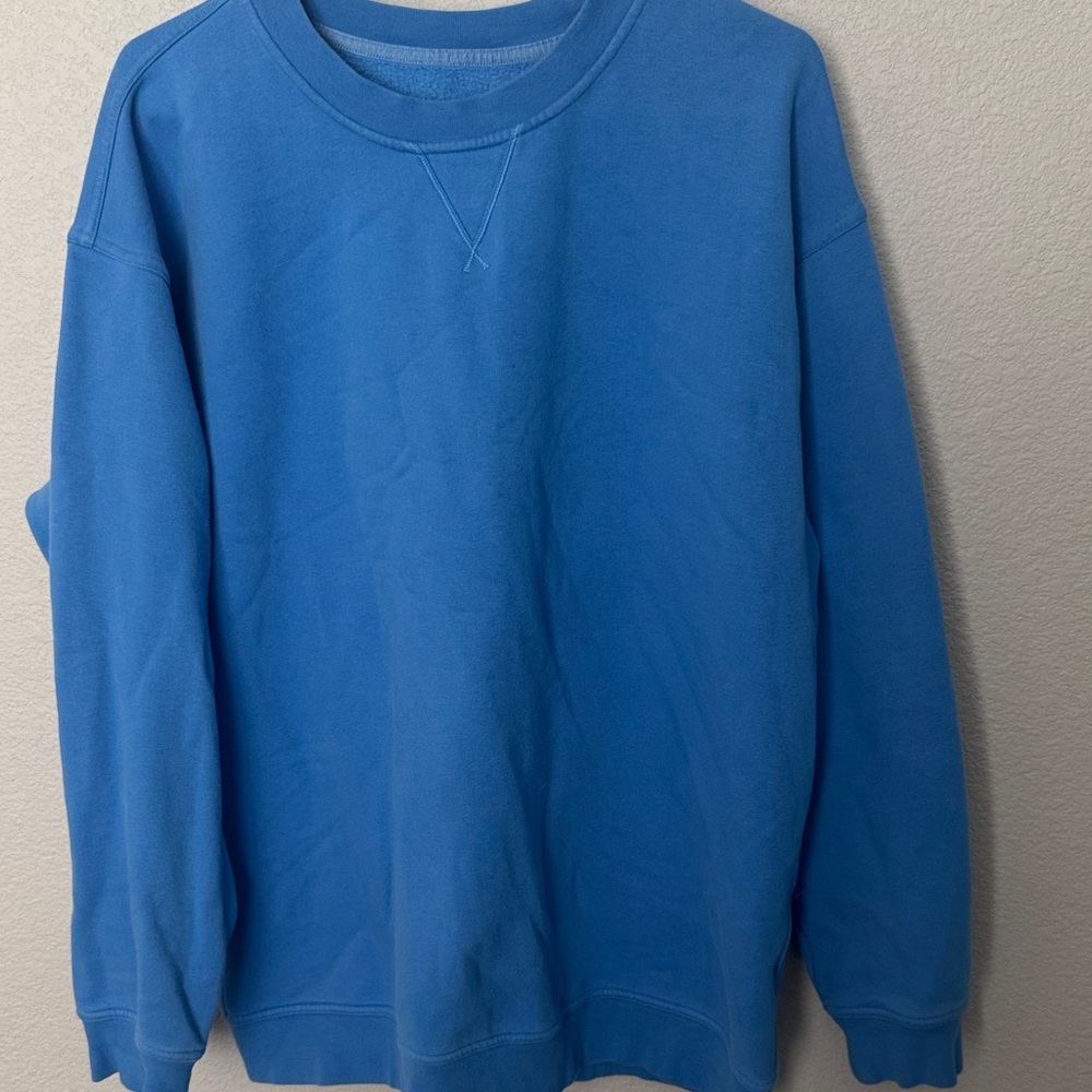 Lululemon All Yours Crew Fleece - Size 14 Blue Nile - Picture 2 of 4